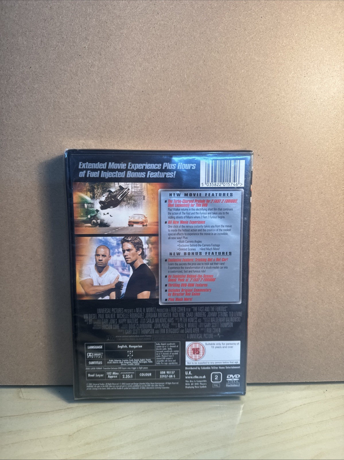 The Fast And The Furious (DVD) New And Sealed