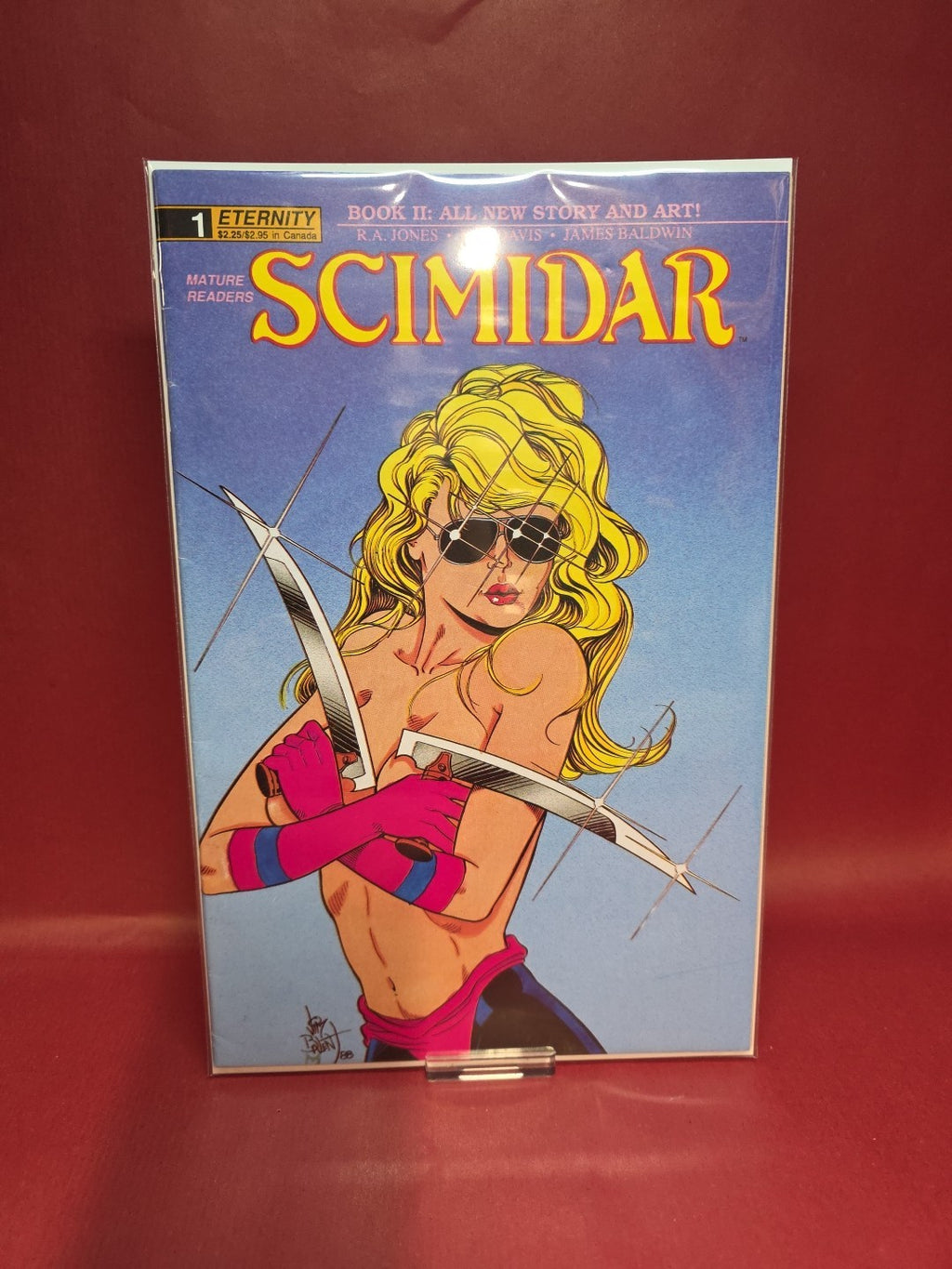 SCIMIDAR: Book II  - No. 1 (May 1989) [Eternity Comics Series] JIM BALENT cover