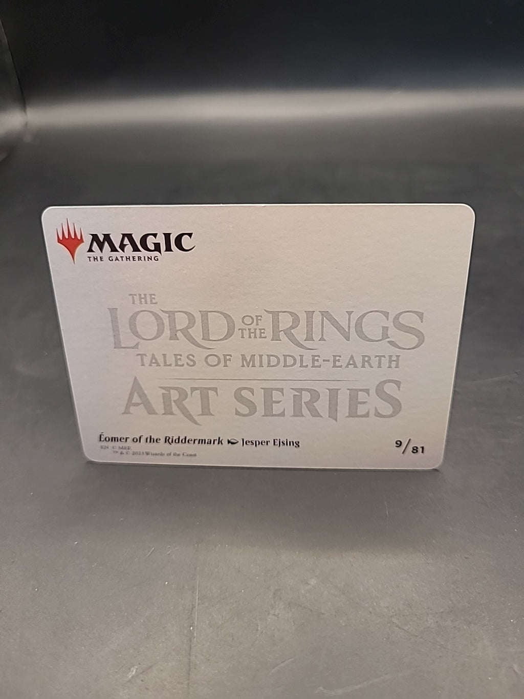 Art Series Eomer of the Riddermark (9/81) Magic the Gathering card