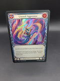 Unravel Aggression Foil - MST078 NM - FaB Flesh and Blood
