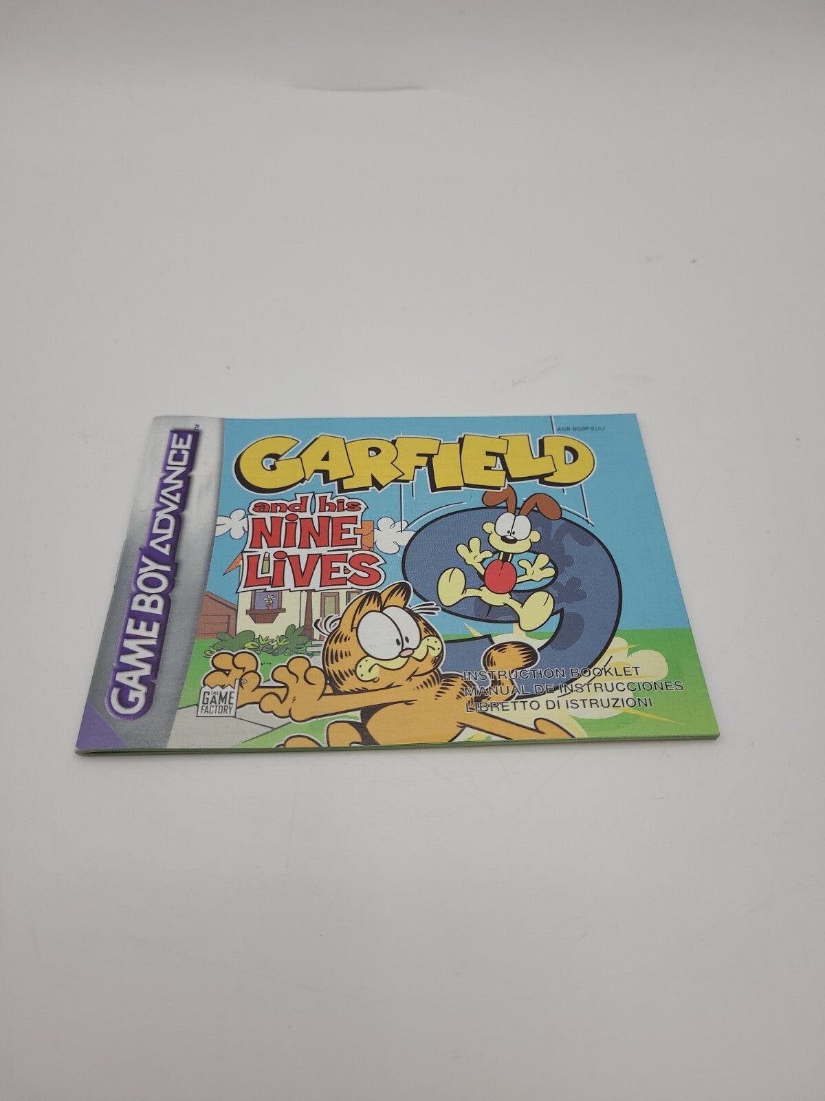 Garfield And The Nine Lives Nintendo Game Boy Advance - Manual Only