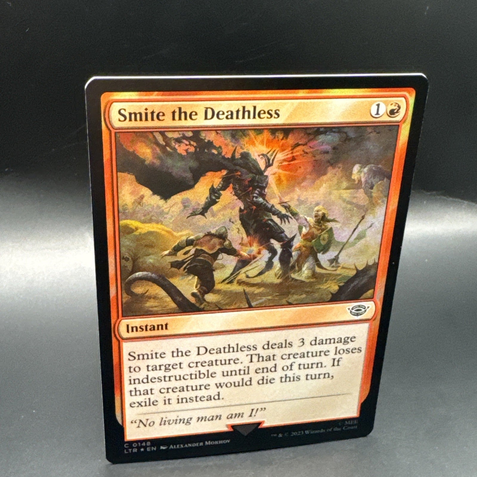 Smite the Deathless (FOIL) -MTG Lord of the Rings C0148 + 1 Regular Card