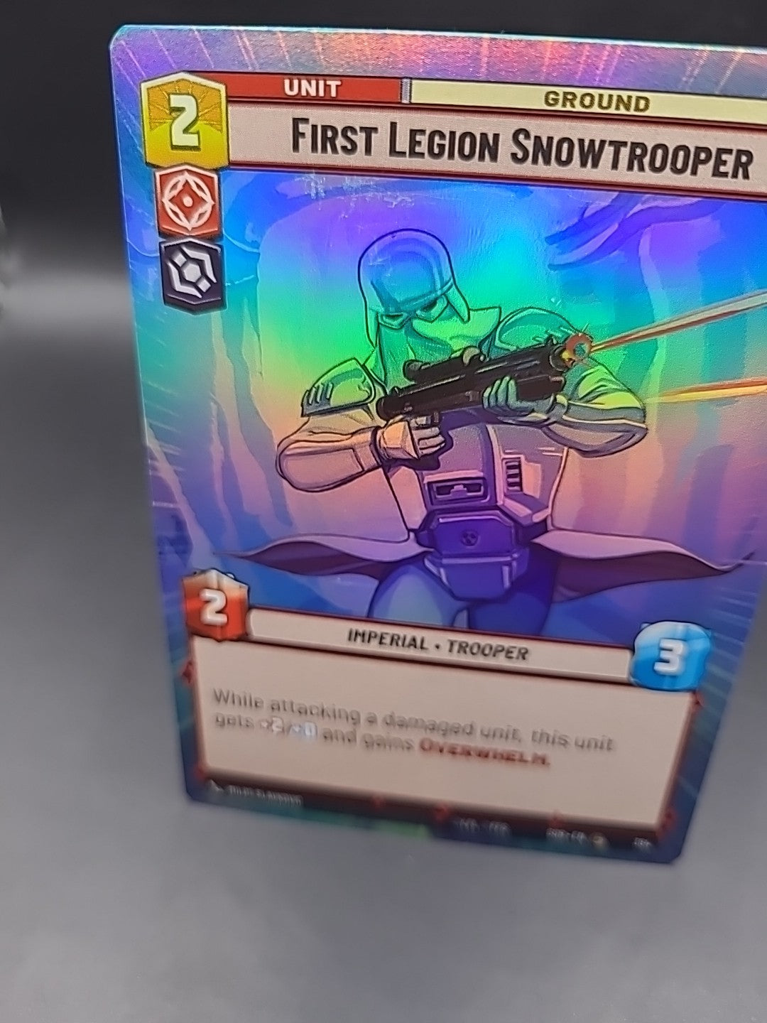 Star Wars Unlimited Foil Hyperspace Card #394 First Legion Snowtrooper