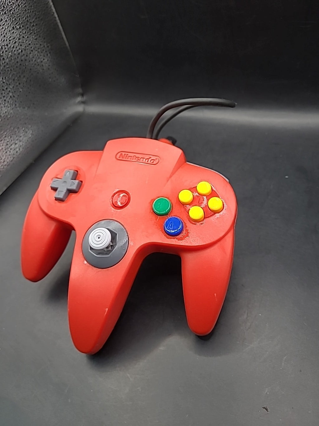 Red  Nintendo N64 Controller Official Control Pad  
