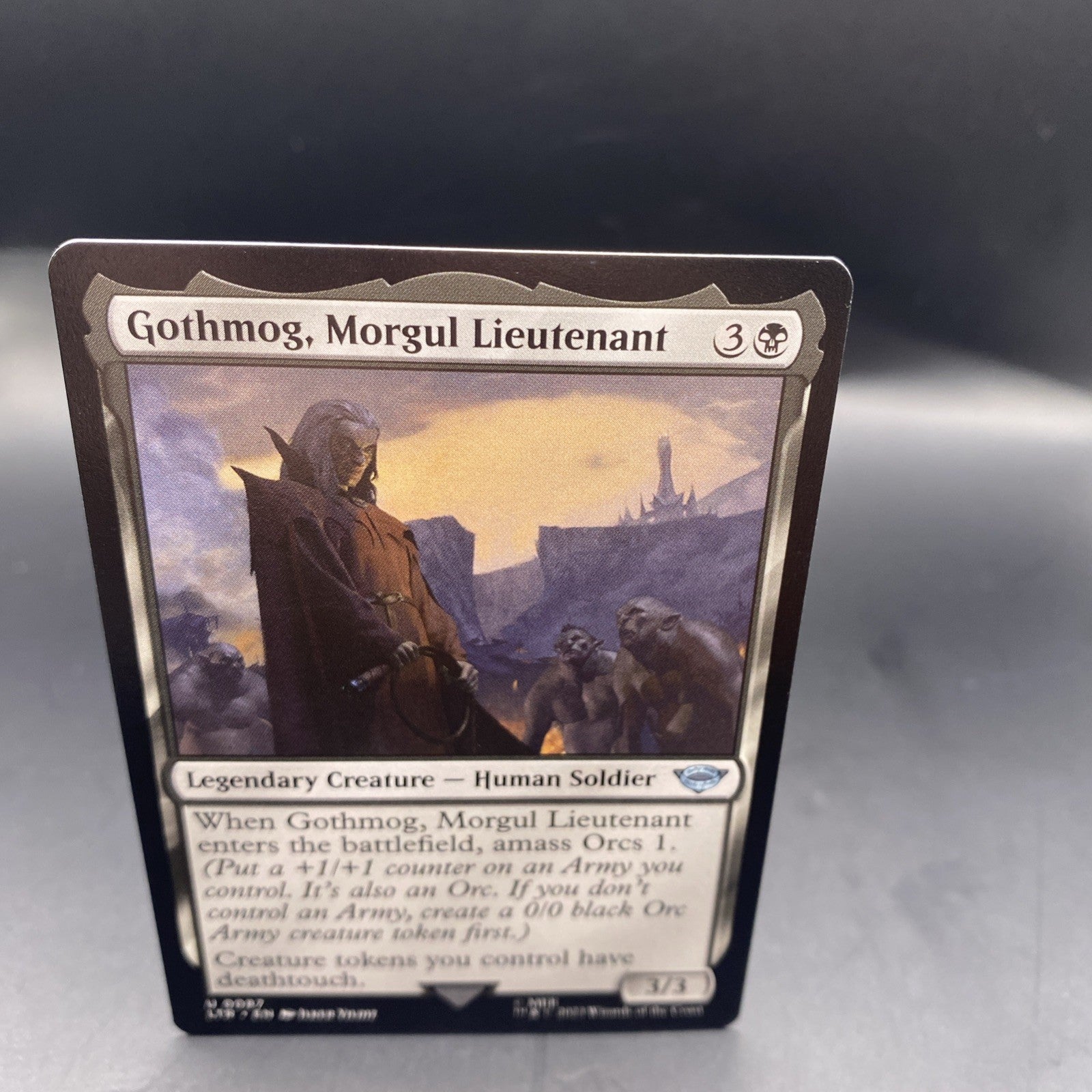 MTG - LOTR - Uncommon - Gothmog, Morgul Lieutenant - FOIL + 1 Regular Card