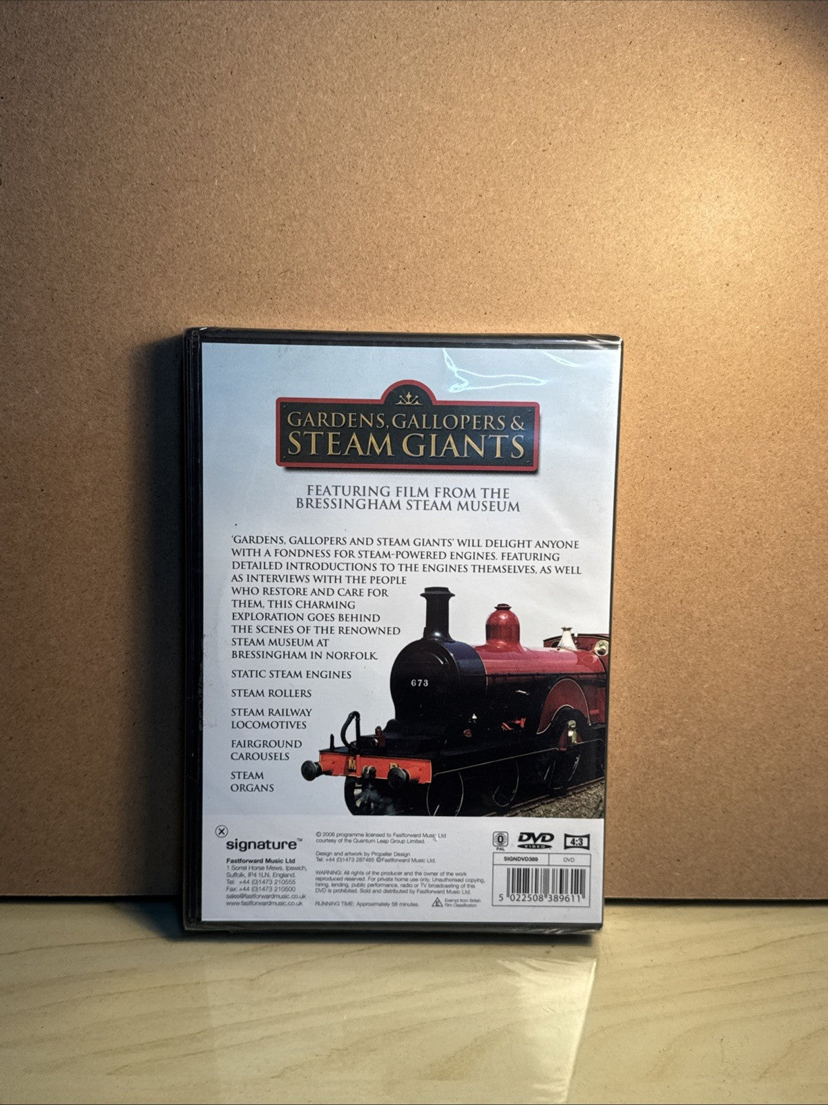 GARDENS , GALLOPERS AND STEAM GIANTS DVD, New And Sealed