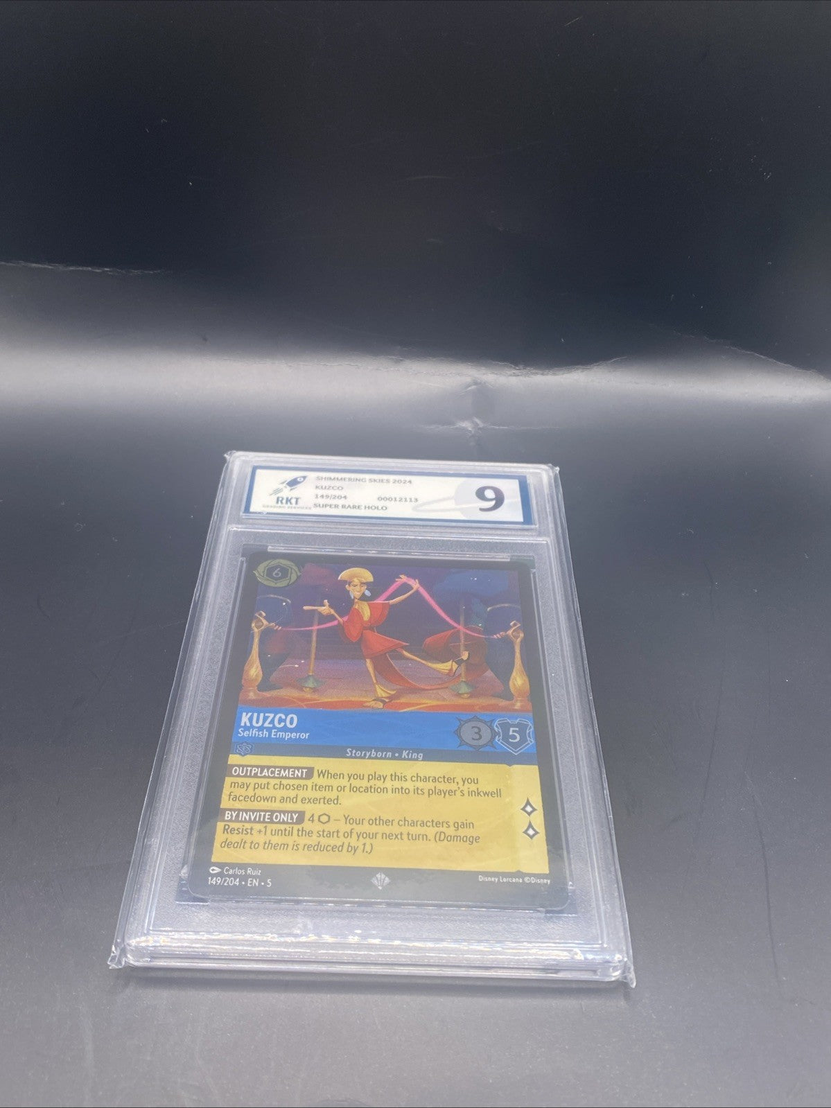 DISNEY LORCANA GRADED SHIMMERING SKIES KUZCO