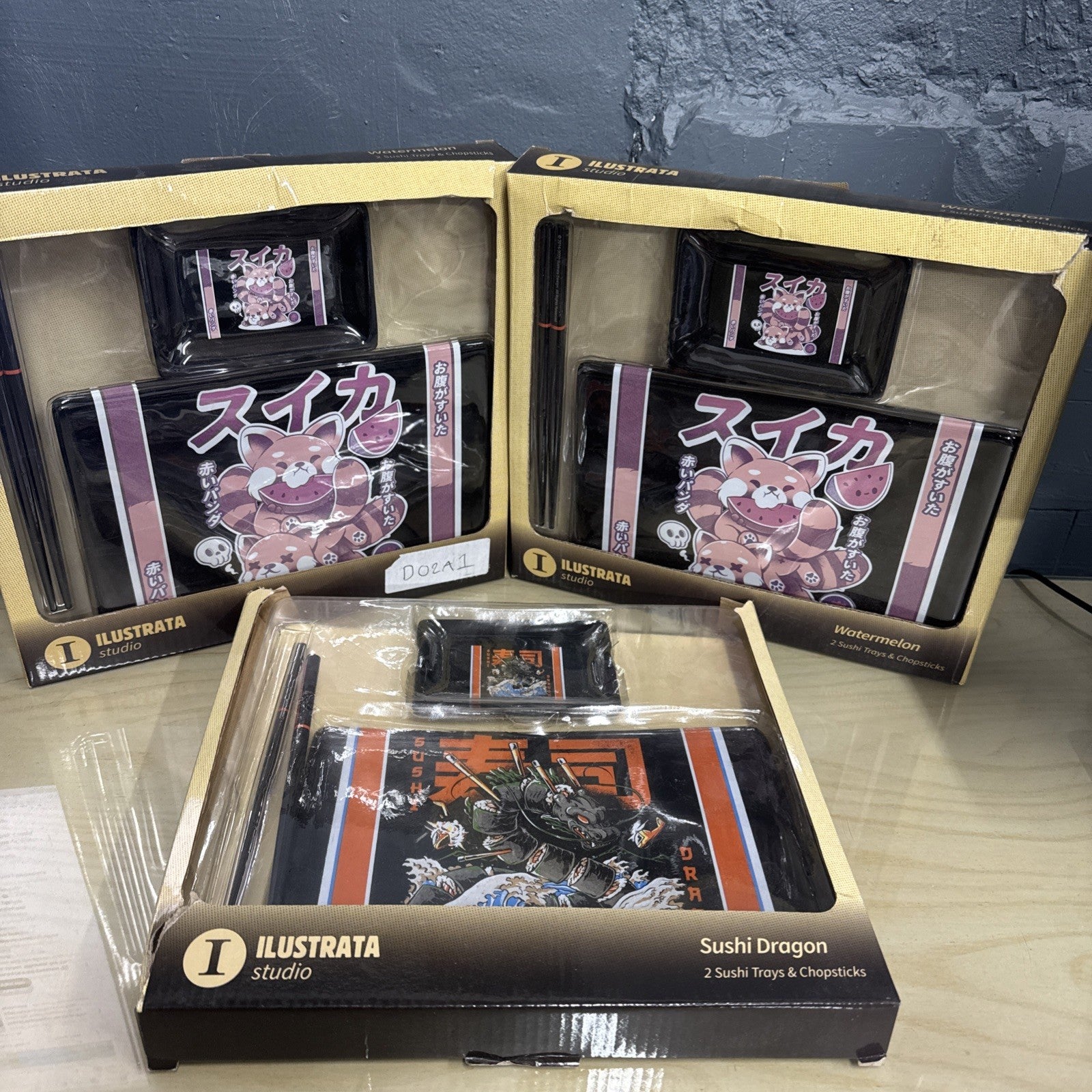 Ilustrata Official X3 Watermelon Sushi Set And Sushi Dragon