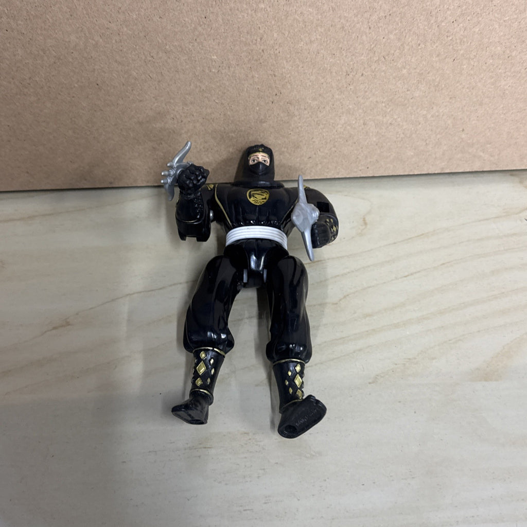 Bandai 1995 Mighty Morphin Power Rangers Ninja Ranger One-Two Punch Black