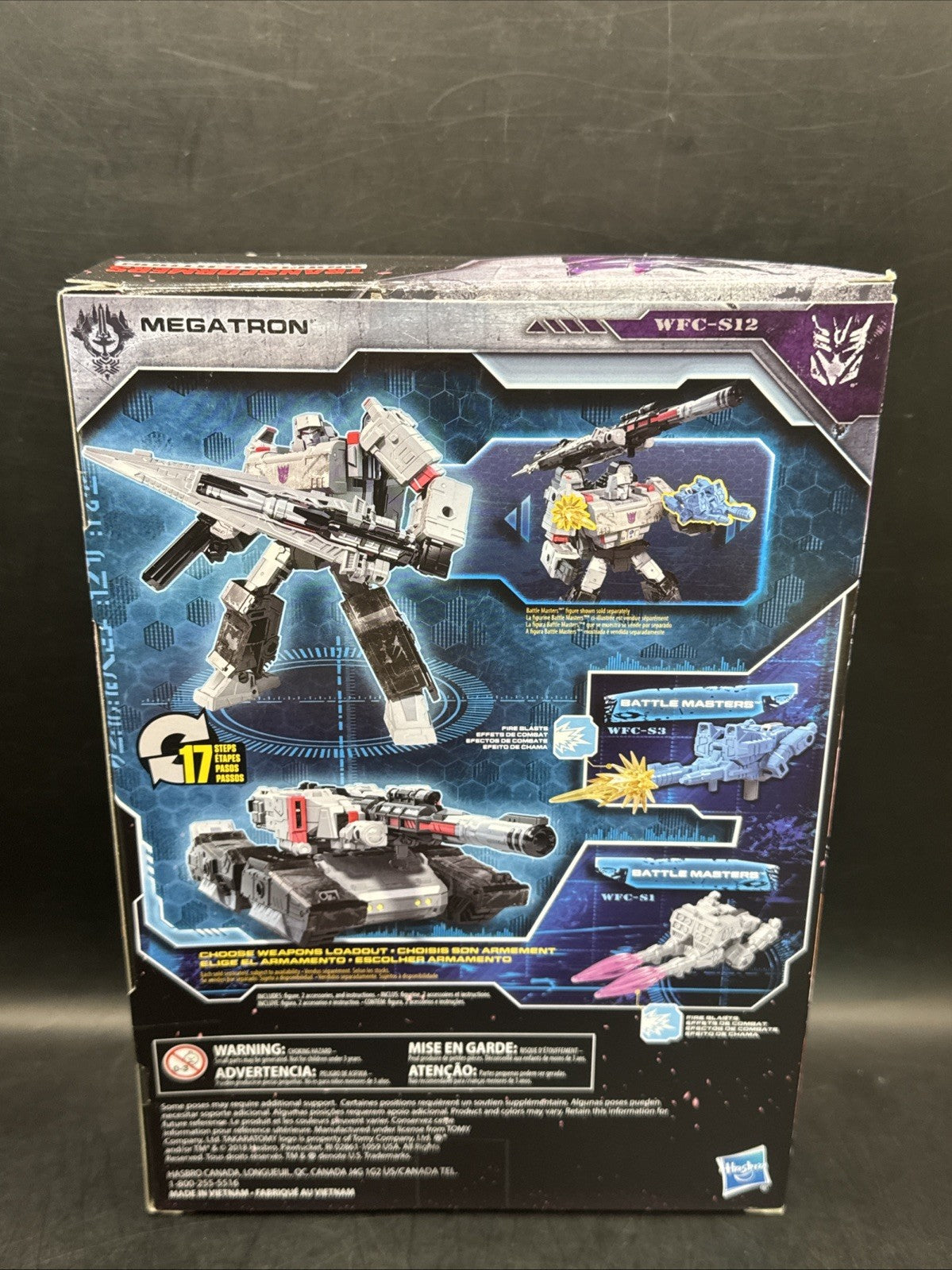 Transformers Siege WFC-S12 Megatron Voyager Class Figure War for Cybertron 7”
