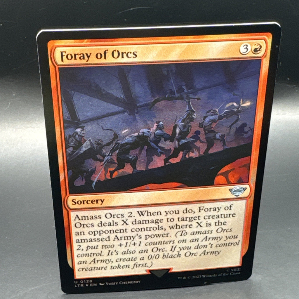 [MTG] Foray of Orcs (Foil) U0128, + 1 Regular Card