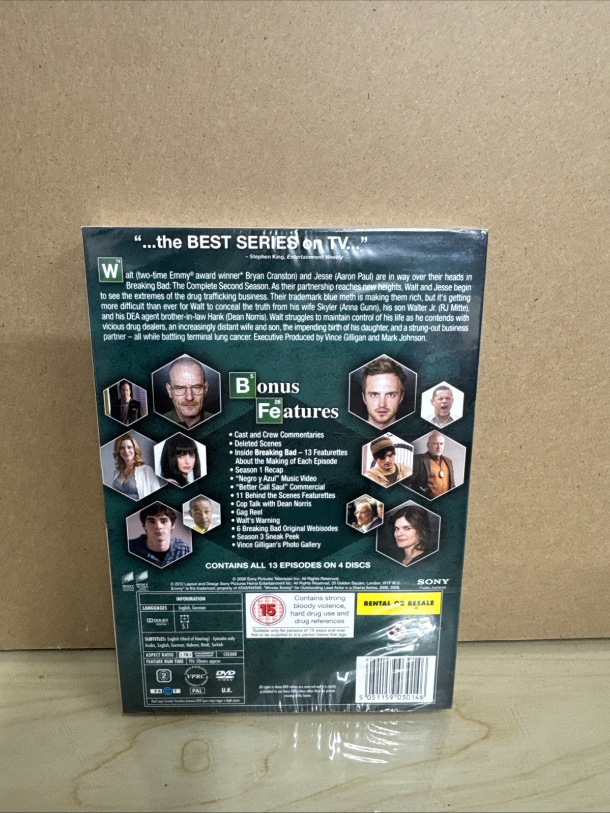 Breaking Bad: The Complete Second Season (DVD, 2009) New And Sealed