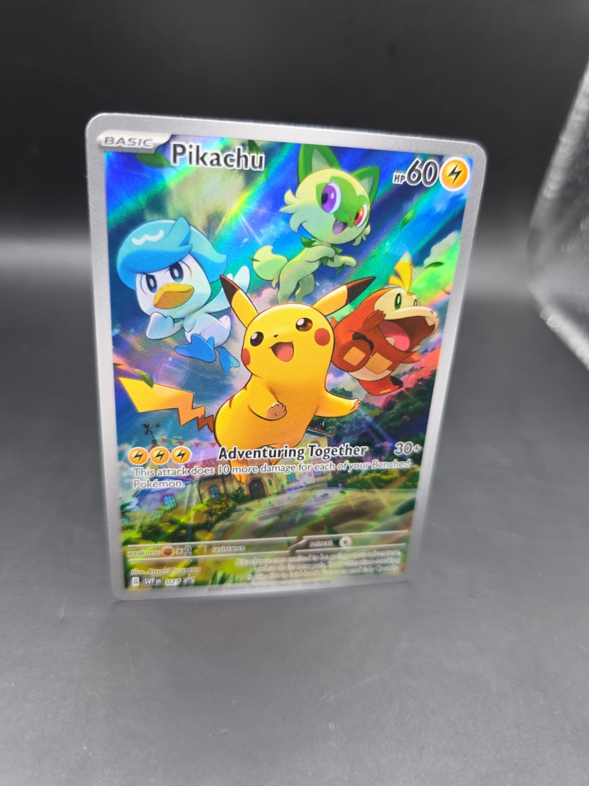 Pokémon TCG Pikachu SVP 027 Promo Holo Scarlet & Violet EN 2023 NM
