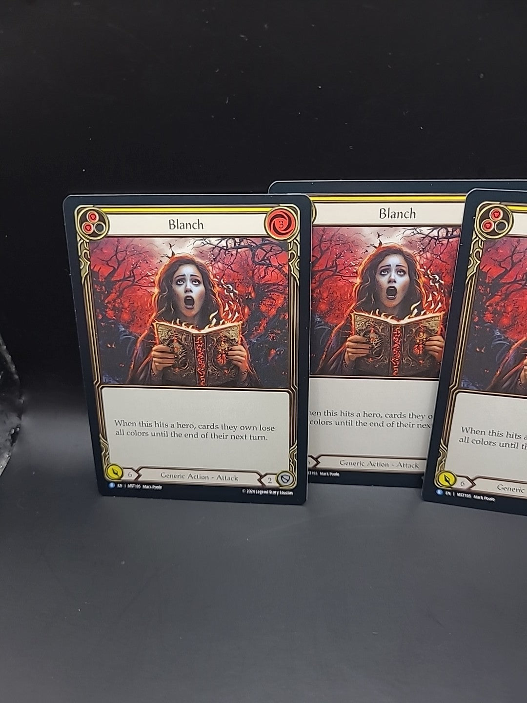 3 X Blanch Yellow Regular Cards - MST195 NM - FaB Flesh and Blood