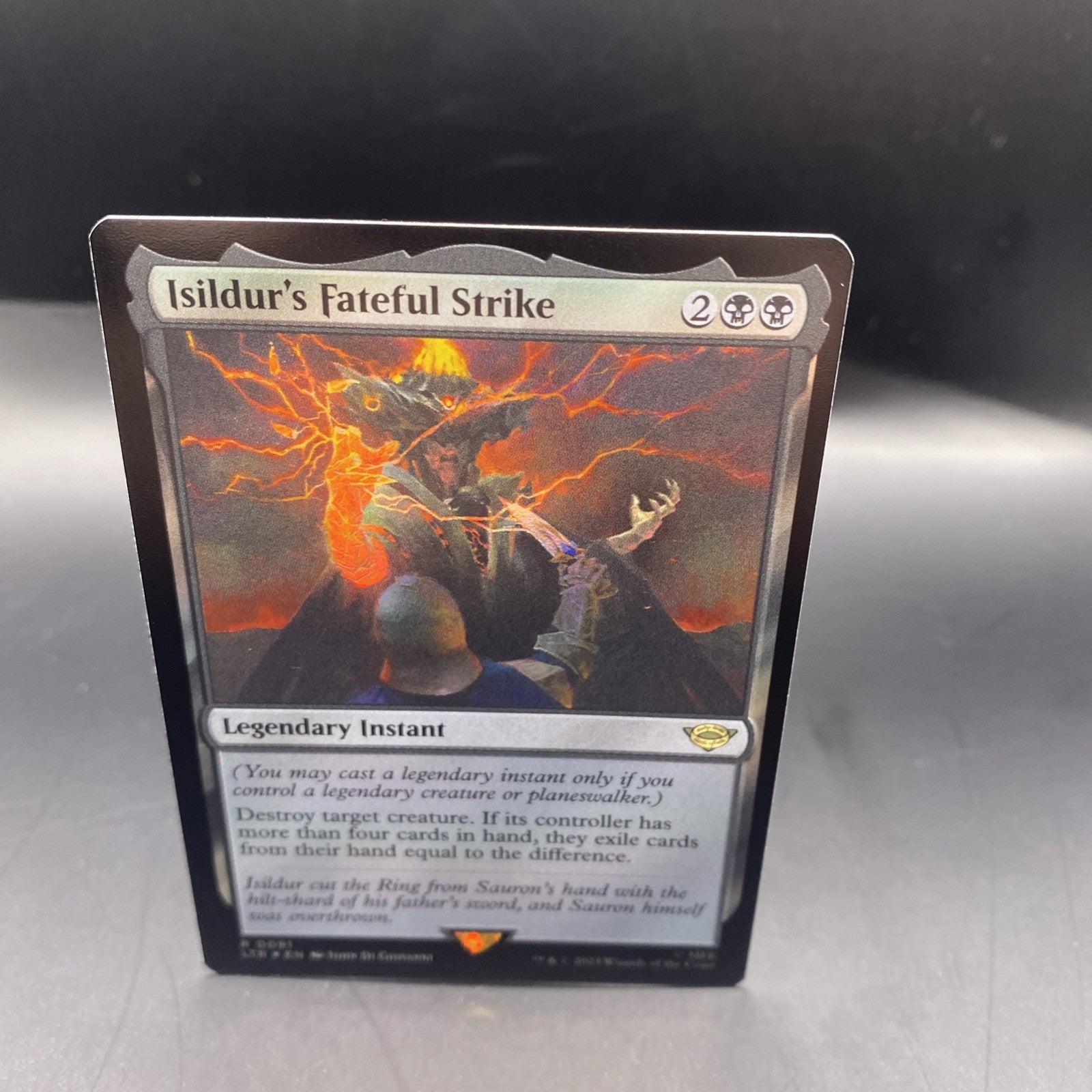Isildur's Fateful Strike - FOIL - R Prerelease Cards 91 - MTG