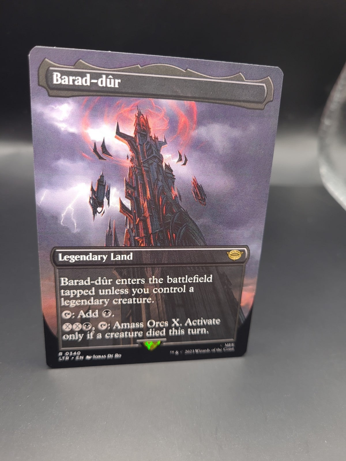 BORDERLESS Barad-dur #340 ~ The Lord of the Rings [ NM ] [ Magic MTG ]