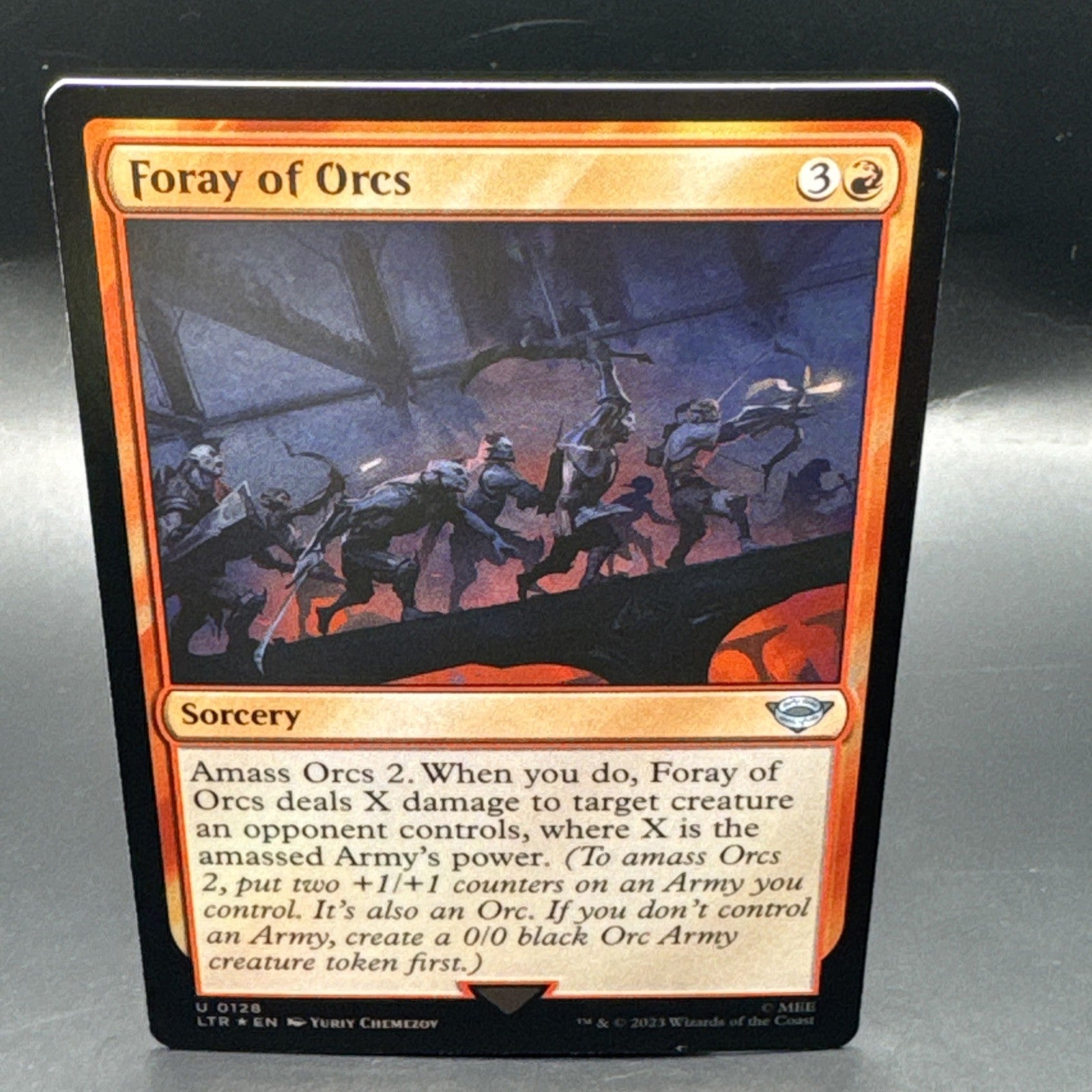 [MTG] Foray of Orcs (Foil) U0128, + 1 Regular Card