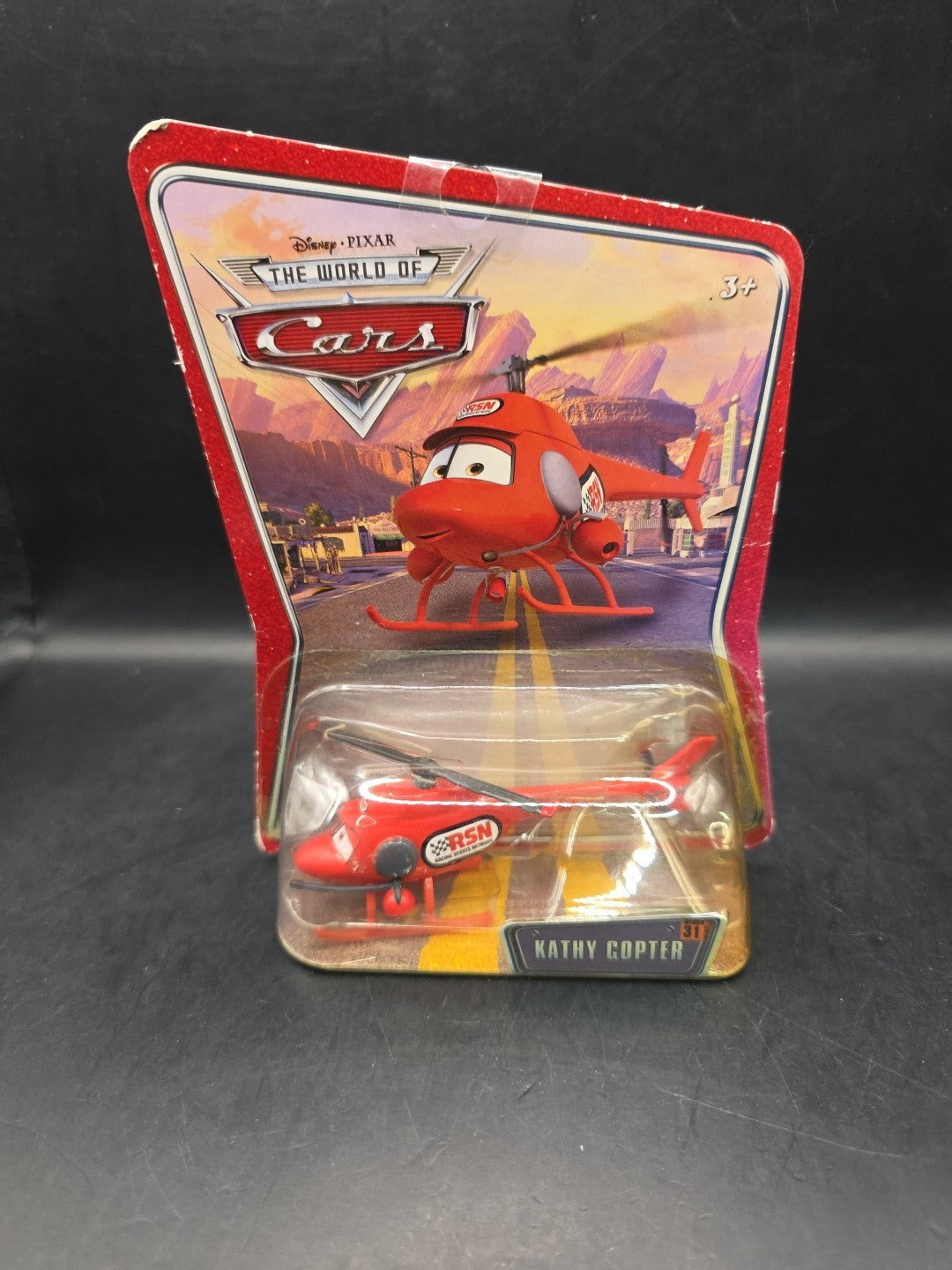 Genuine Disney Pixar Cars Kathy Copter #31 World of Cars Helicopter BRAND NEW