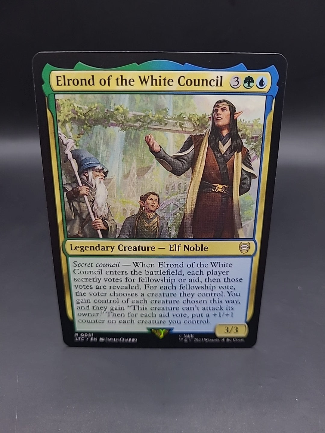 Elrond Of The White Council R0051 Rare Lord Of The RIngs NM MTG