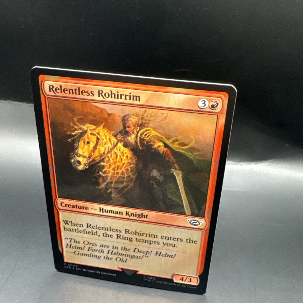 MTG Relentless Rohirrim (FOIL) C0144 + 1 Regular Card