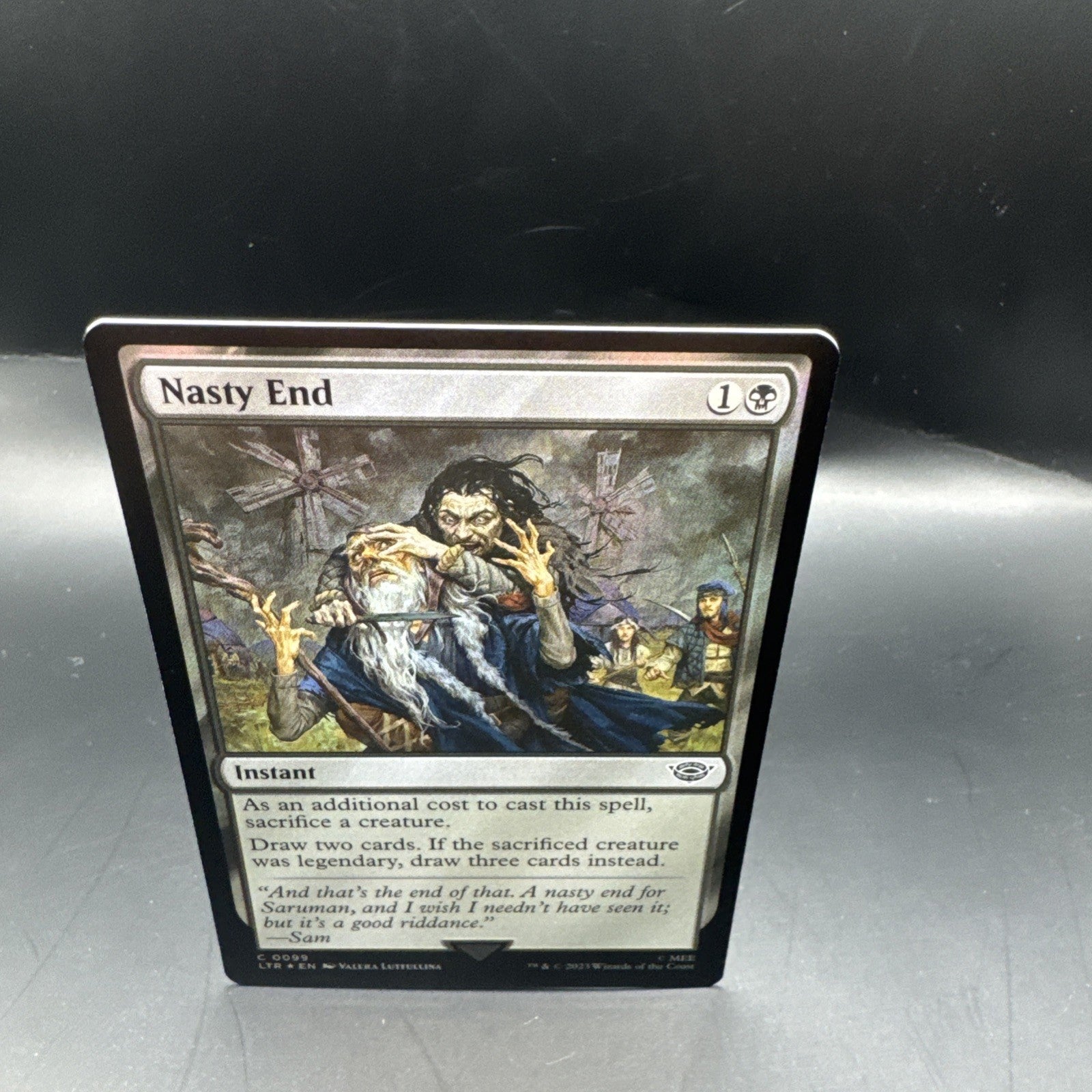 MTG Nasty End Foil 0099 Lord of the Rings + Regular Card