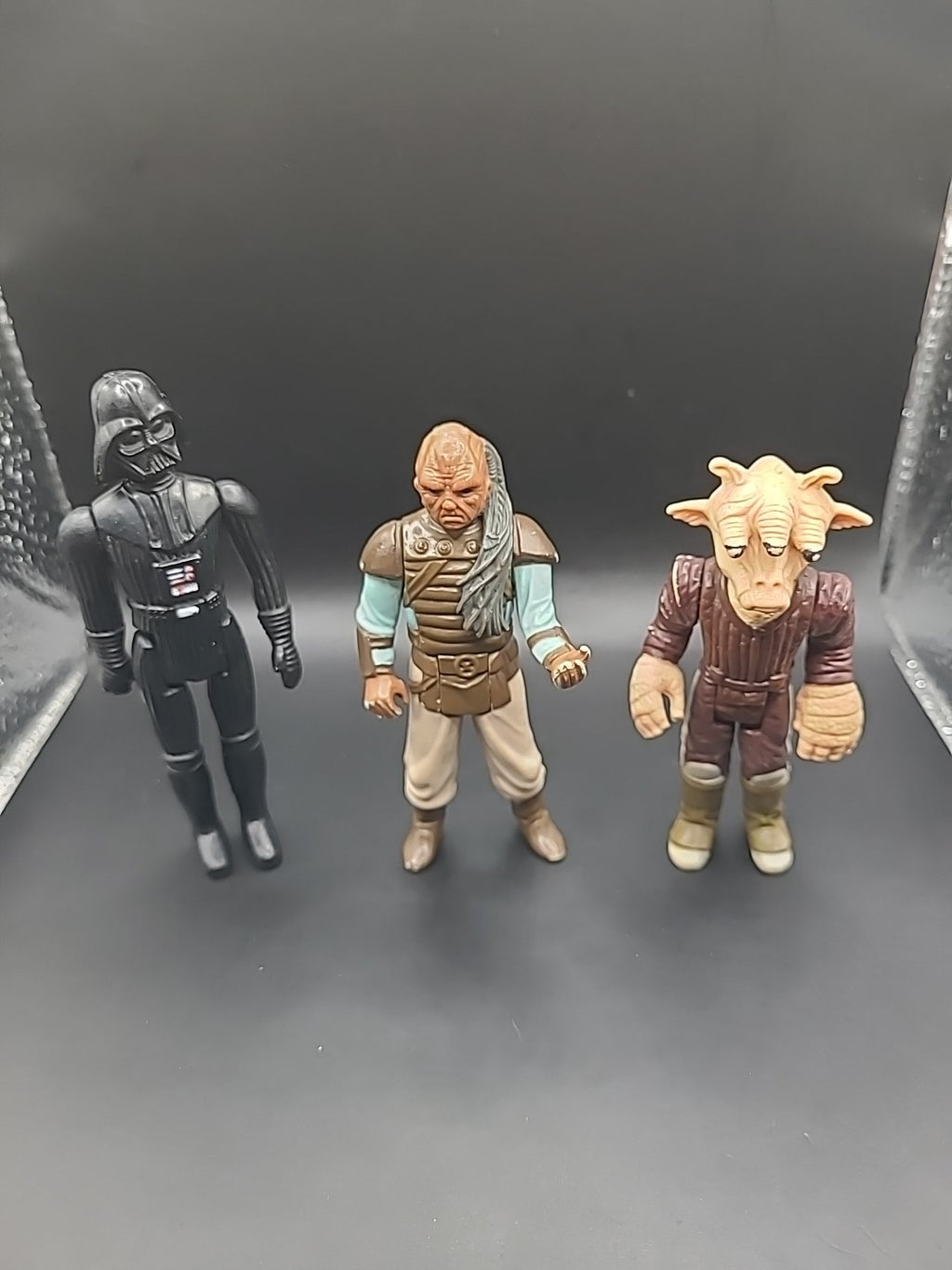 3 X Vintage Kenner Star Wars Figures Darth Vader, Ree Yees & Weequay