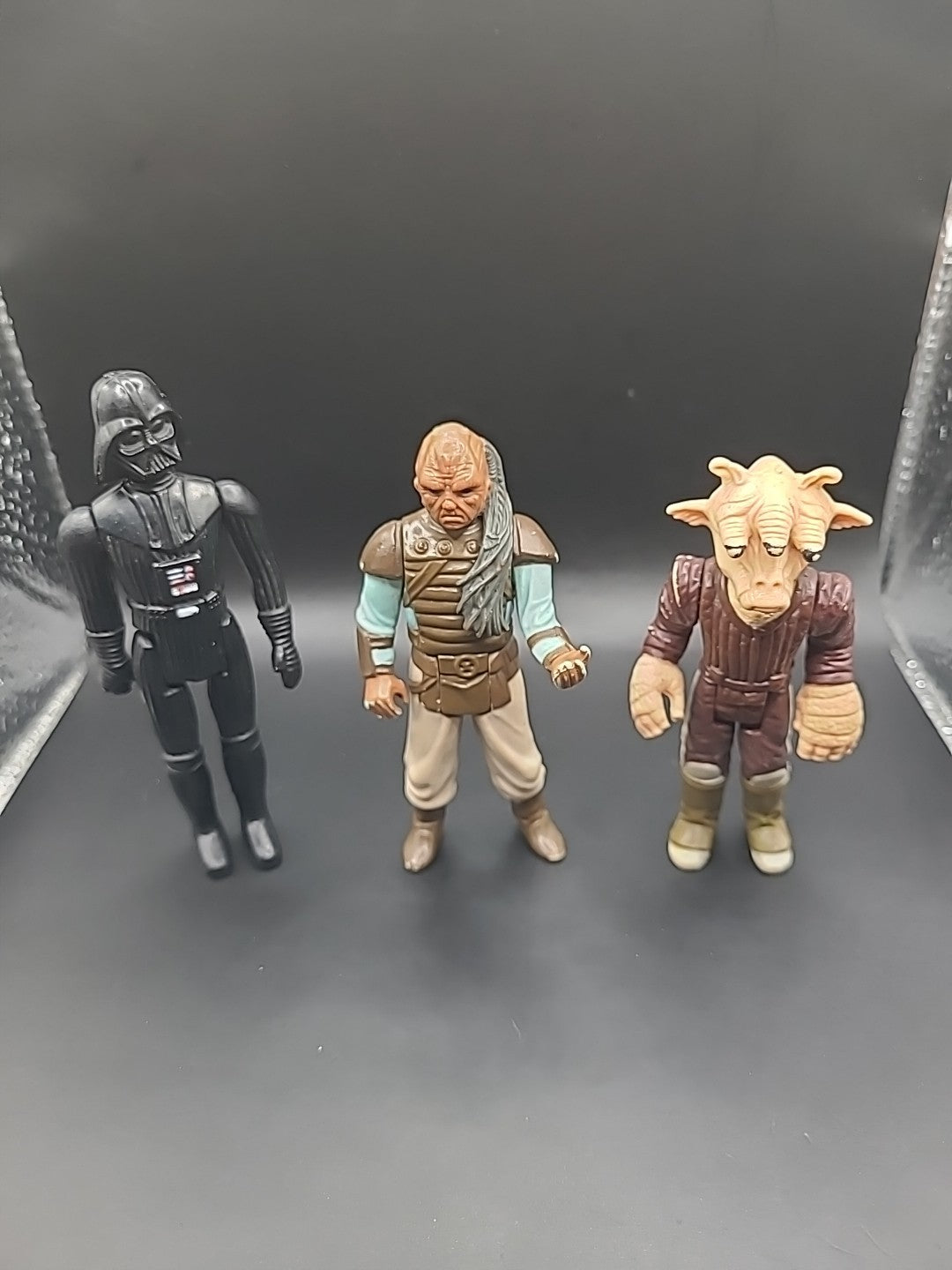 3 X Vintage Kenner Star Wars Figures Darth Vader, Ree Yees & Weequay