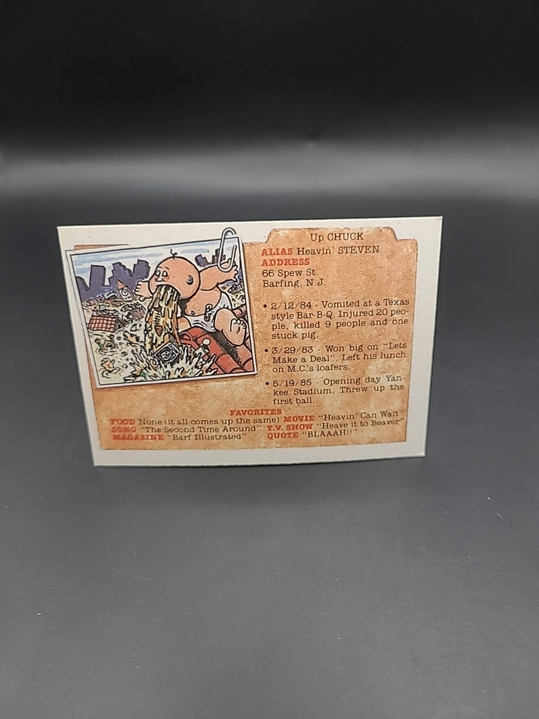 Garbage Pail Kids George Washingdone 176b Card 1987