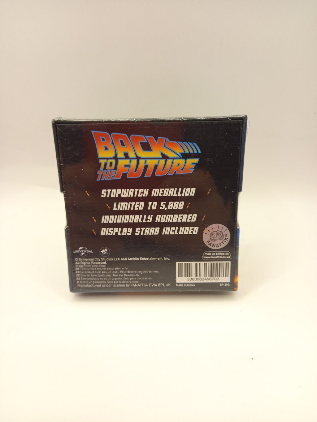 Back To The Future Limited Edition Stopwatch Medallion - Only 5000 Worldwide