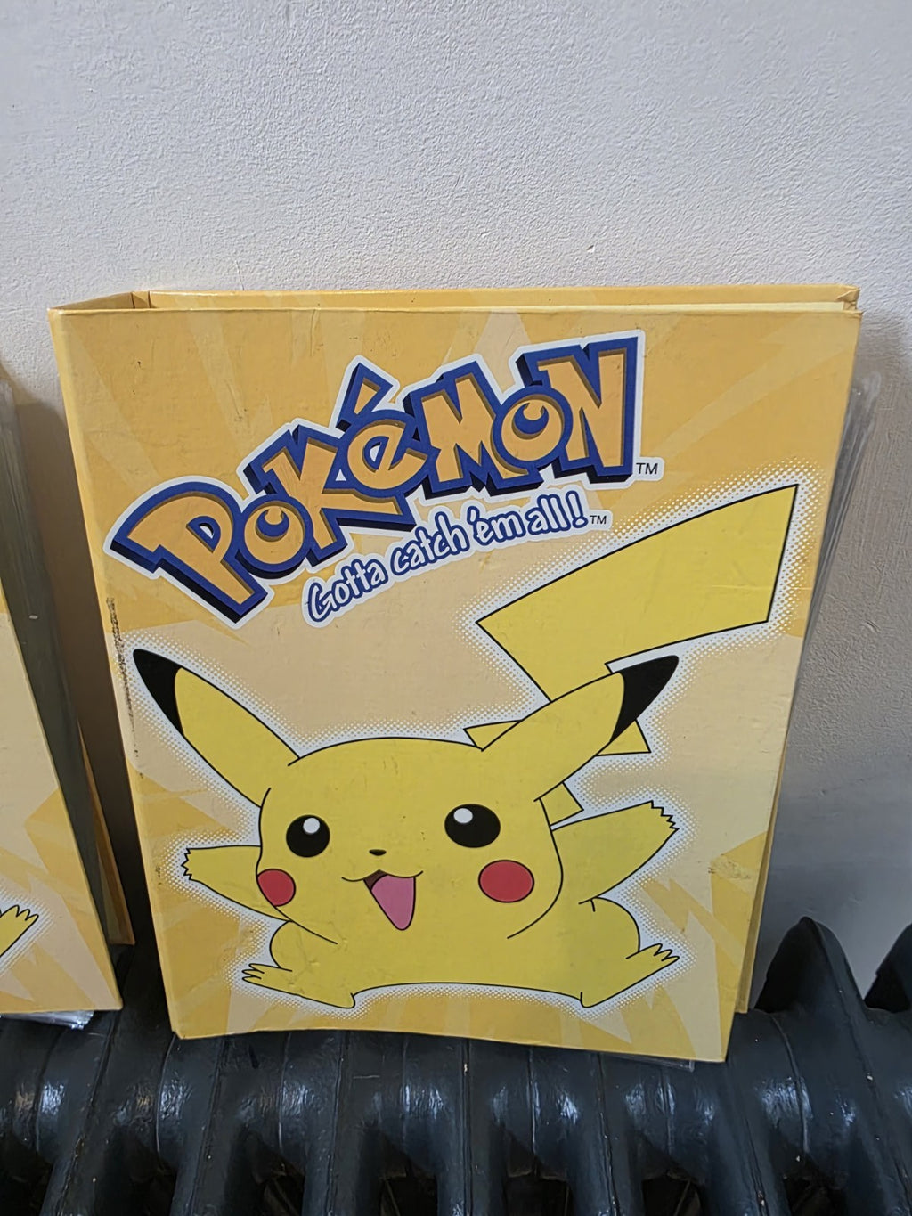 2 X Pikachu Vintage Pokemon Card Binder Folder | Official Licenced Nintendo 2000