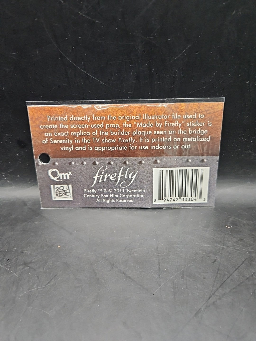 Engineered by Firefly Bumper Sticker Serenity Cosplay Sci-Fi Collectible Movie
