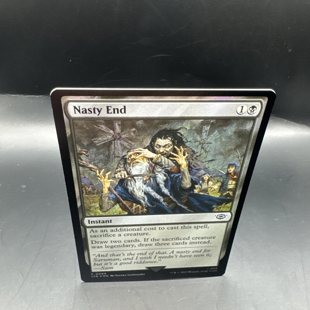 MTG Nasty End Foil 0099 Lord of the Rings + Regular Card