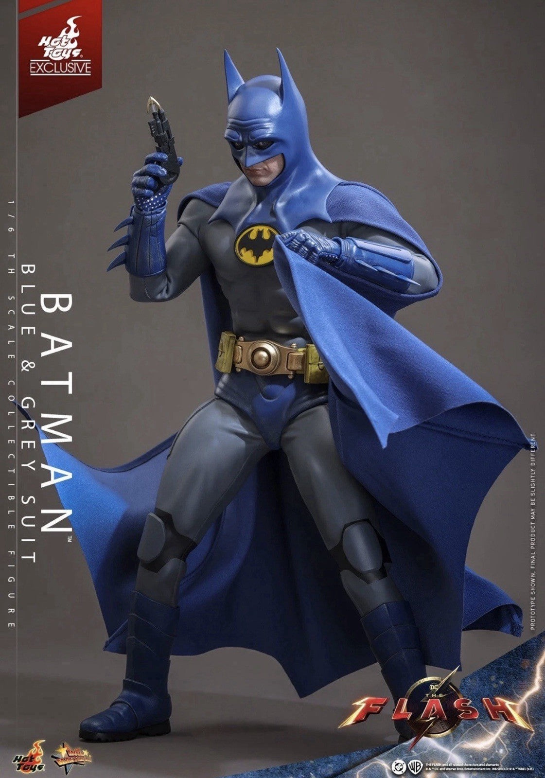 Hot Toys MMS834 1/6 Scale Action Figure The Flash Batman (Blue & Grey Suit)