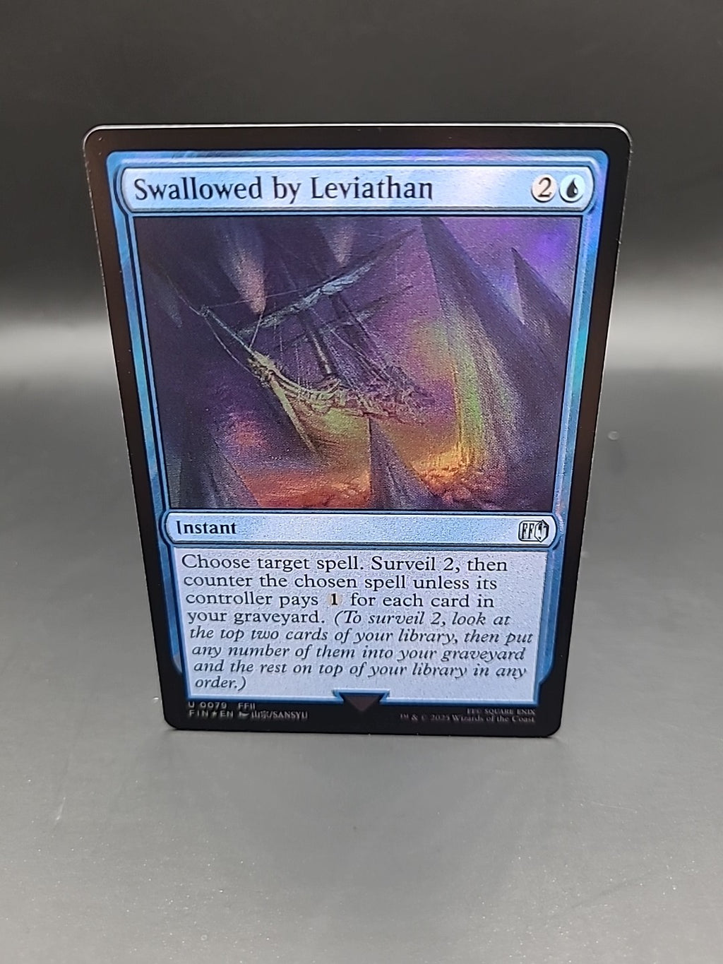 MTG Final Fantasy Foil Uncommon #0079 Swallowed By Leviathan