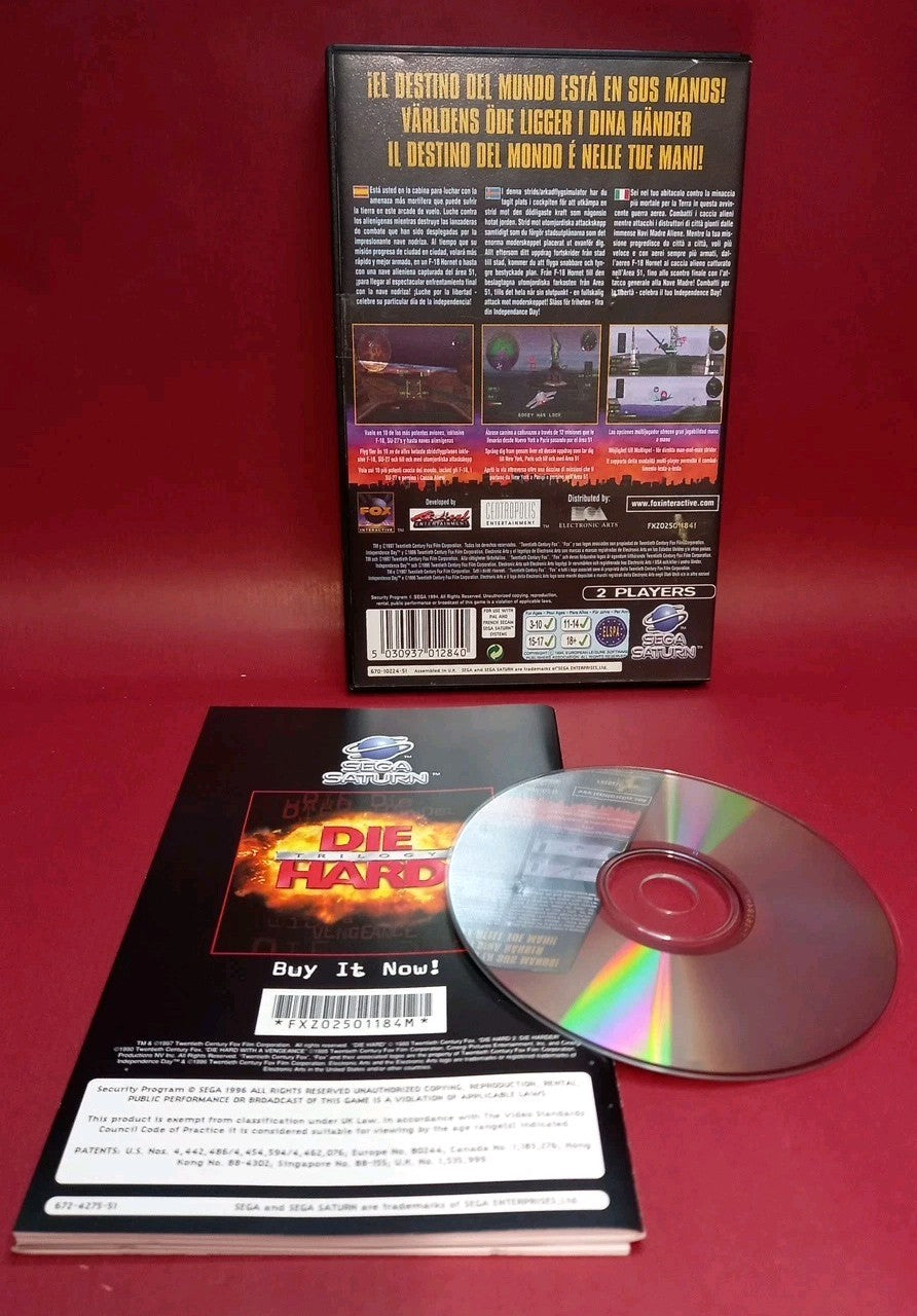 Independence Day The Game Sega Saturn Eu Version Esp,Sven,Ita