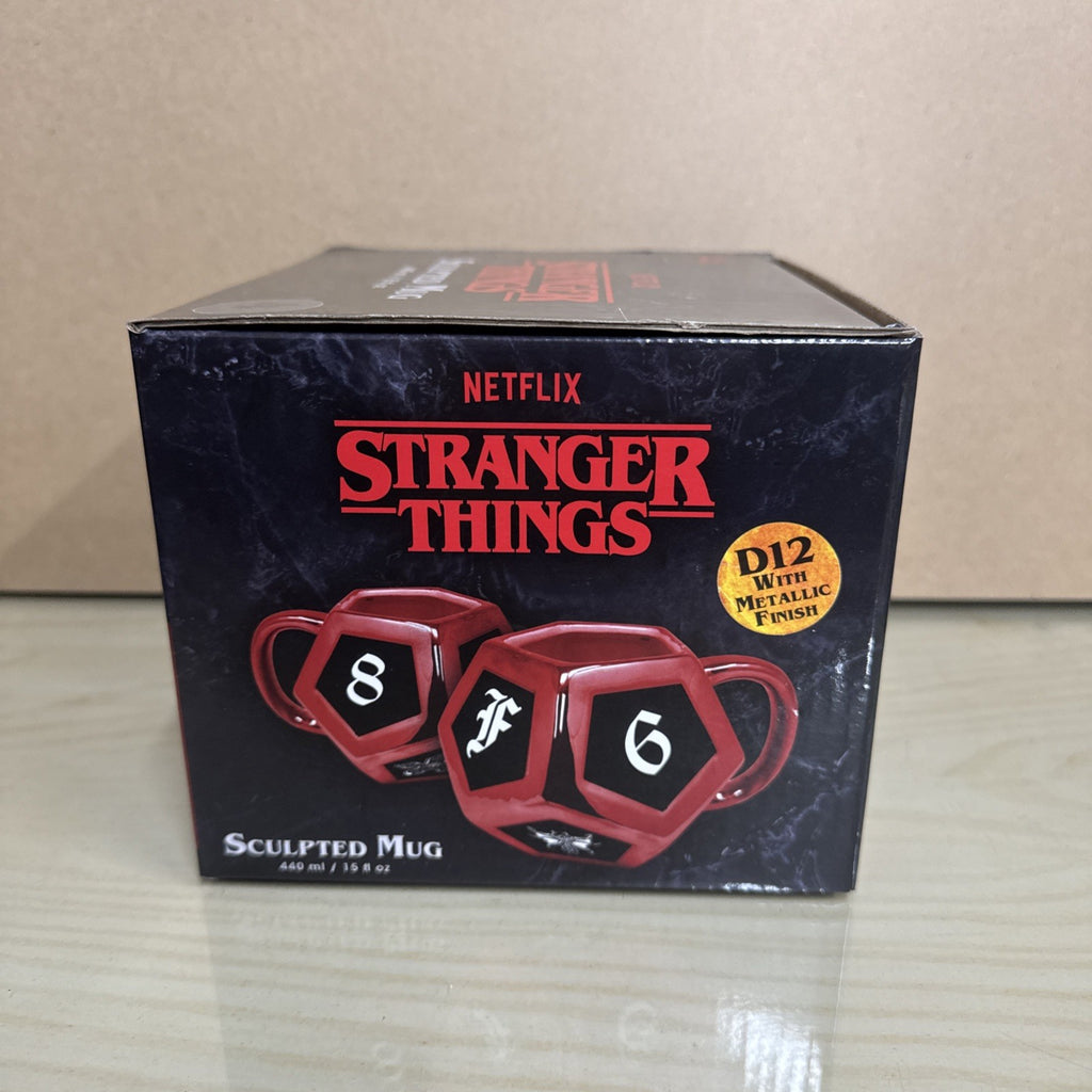 Official Stranger Things Roll Your Fate D12 Dice Sculpted Mug 440 ML