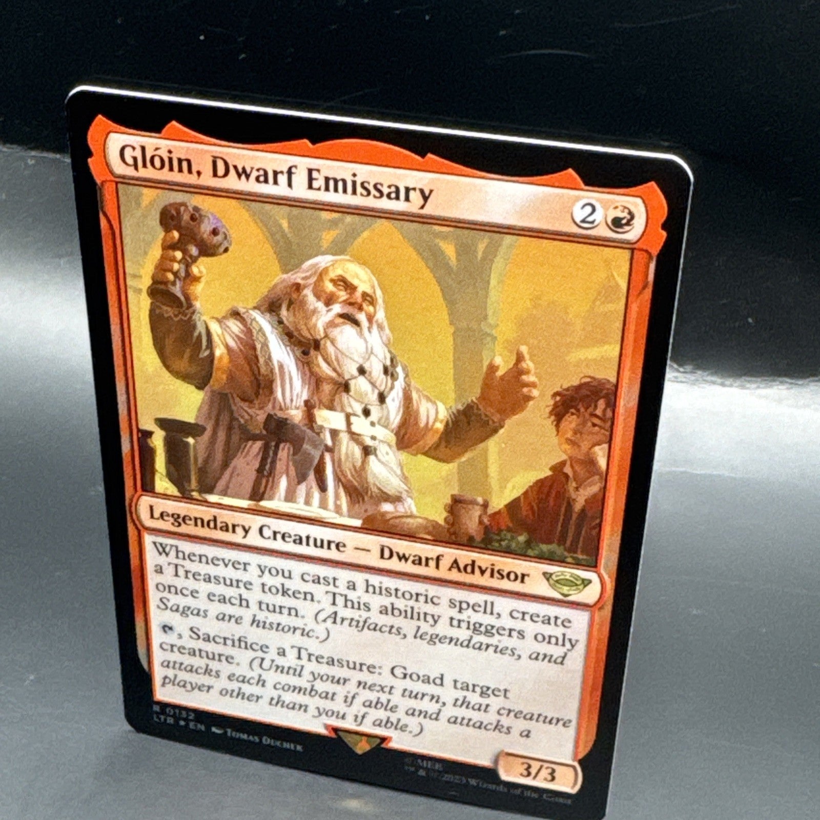 MTG Gloin, Dwarf Emissary LotR Tales of Middle-earth 0360 Foil
