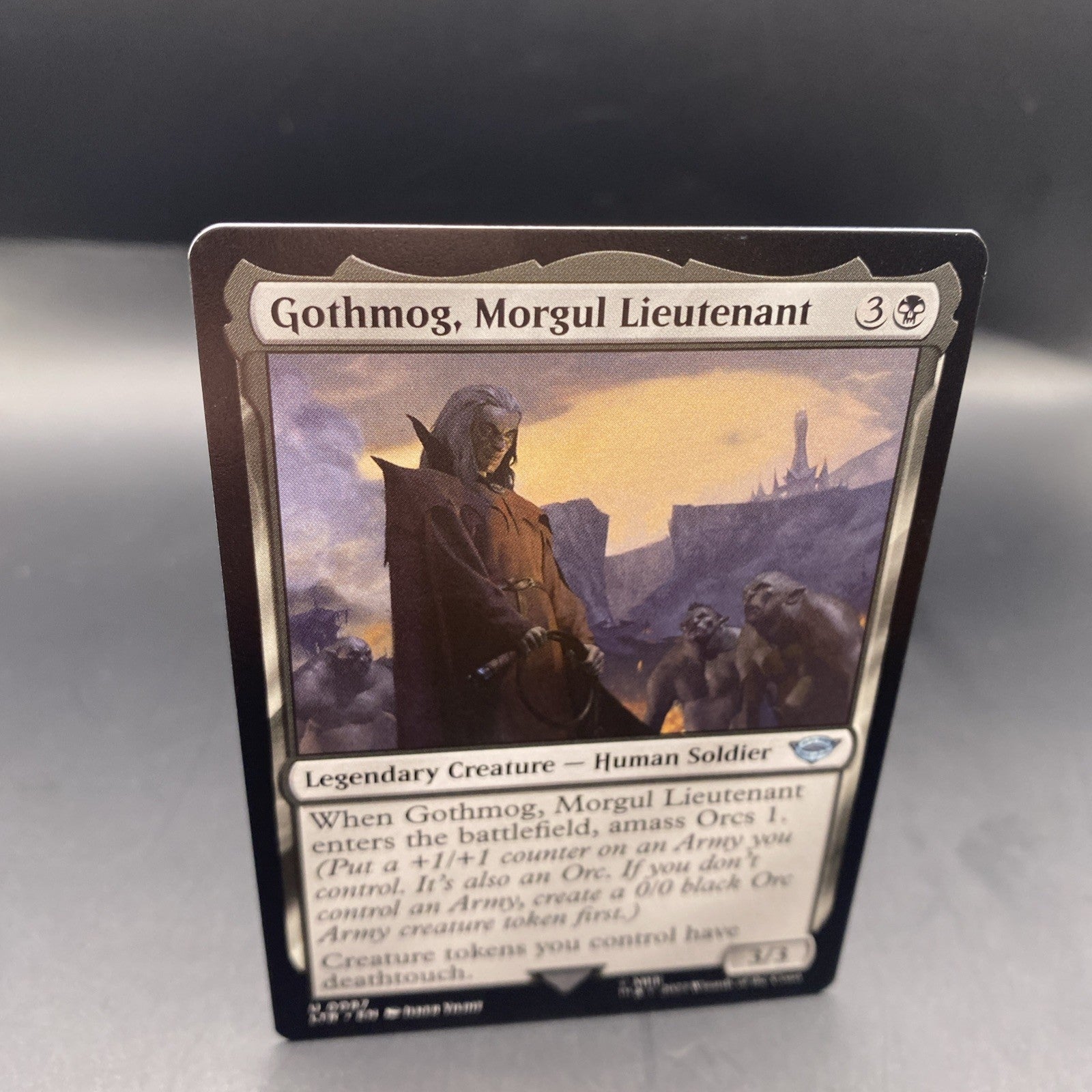 MTG - LOTR - Uncommon - Gothmog, Morgul Lieutenant - FOIL + 1 Regular Card