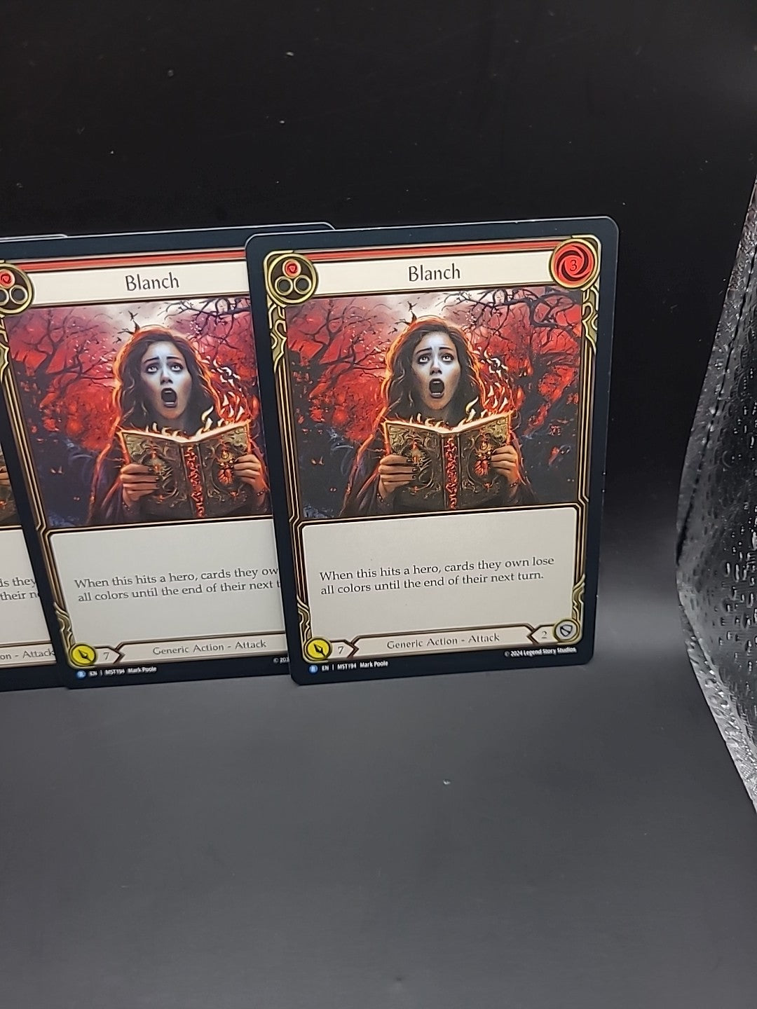 3 X Blanch Red Regular Cards - MST194 NM - FaB Flesh and Blood