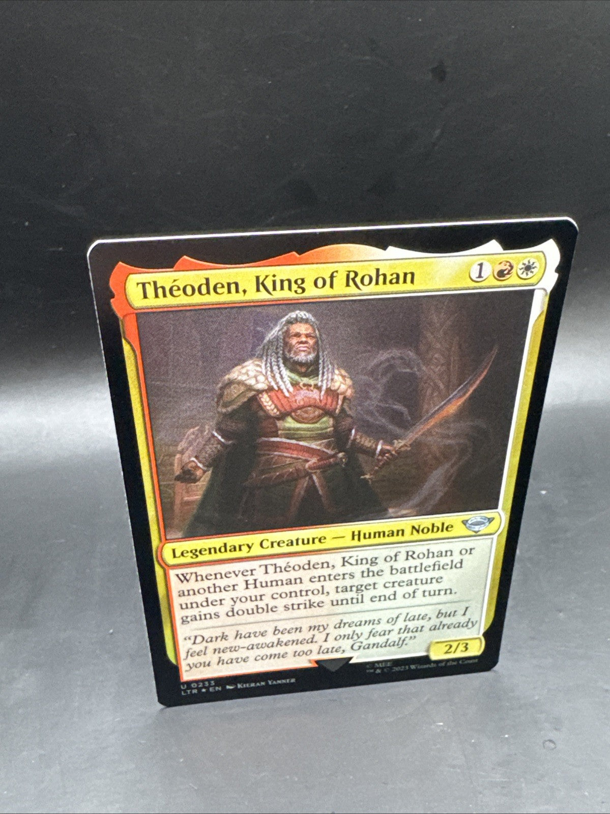 Magic the Gathering LOTR U0233 Theoden King of Rohan Foil