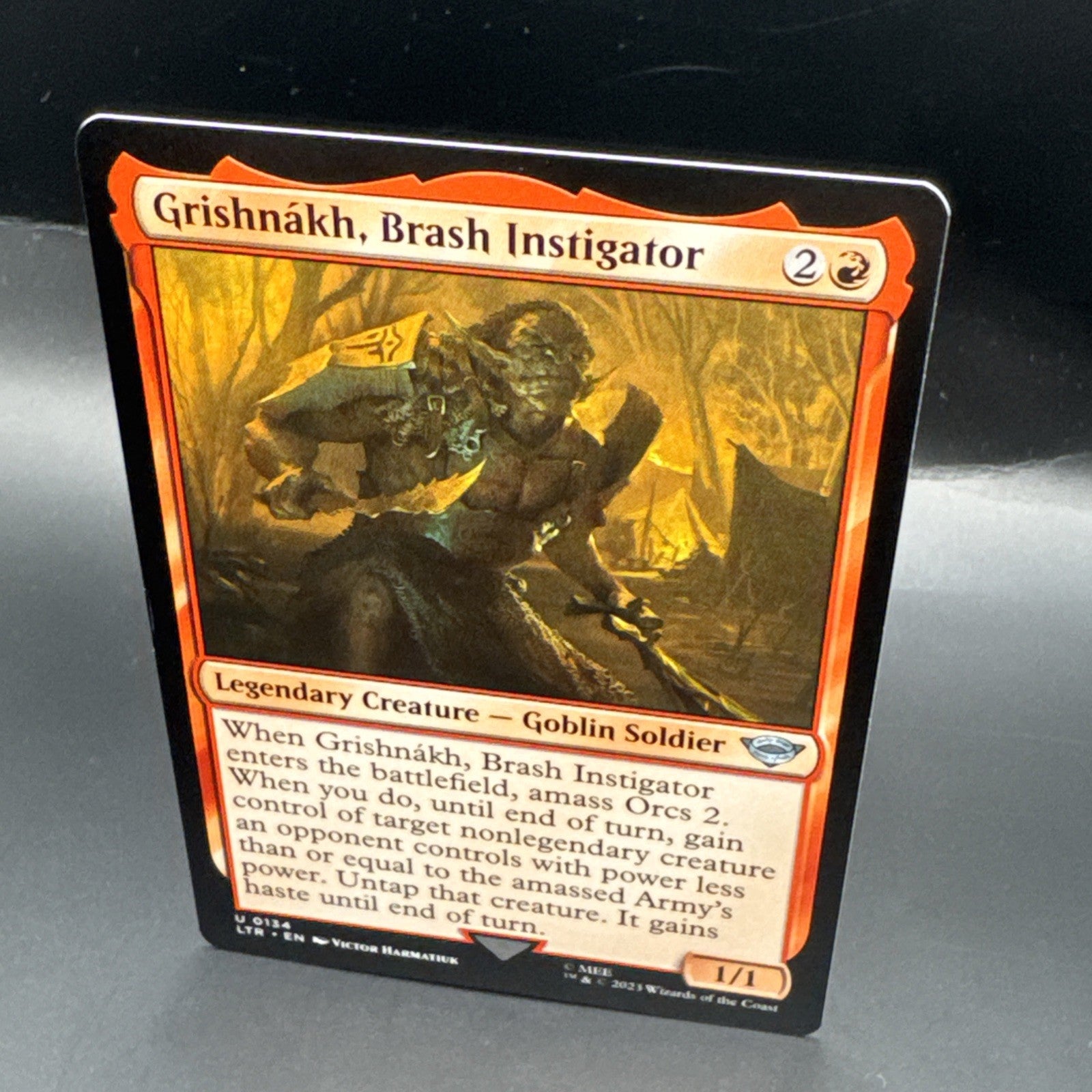 MTG Grishnakh, Brash Instigator - Foil C0135 + 1 Regular Card