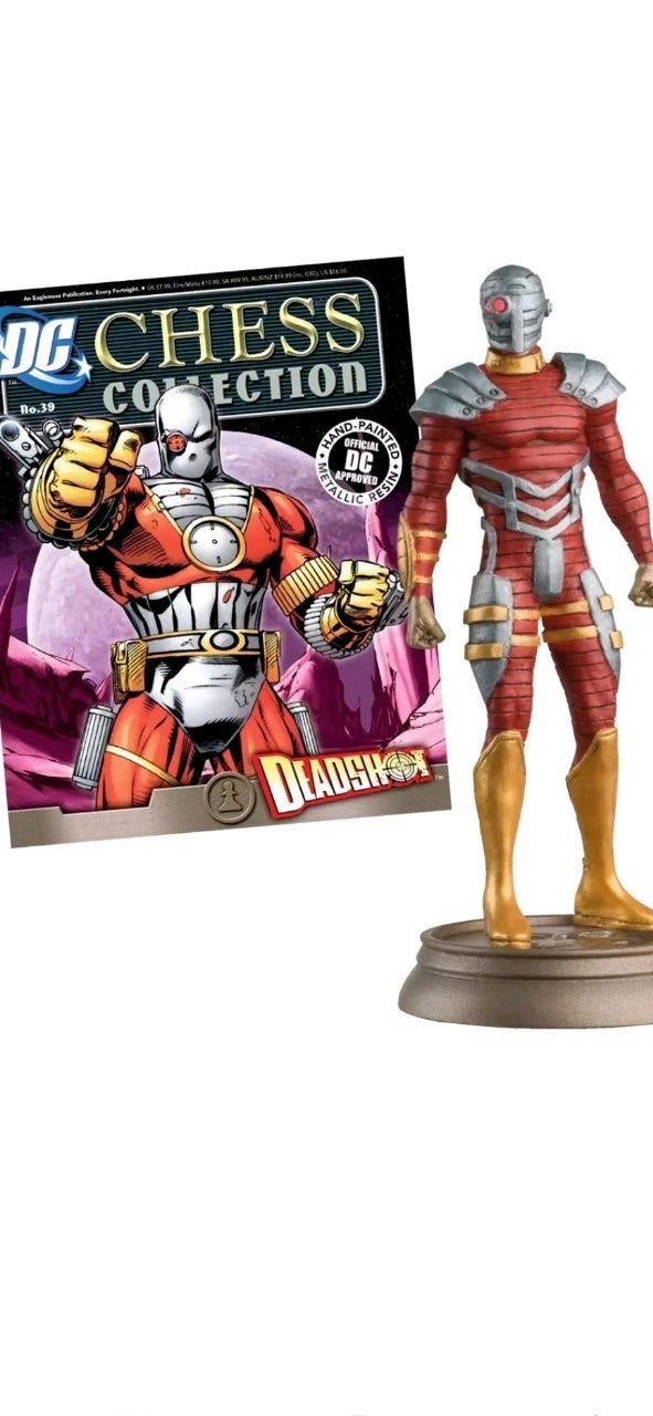 8 X EAGLEMOSS DC CHESS COLLECTION ISSUE 39 DEADSHOT BLACK PAWN - NEW JOBLOT