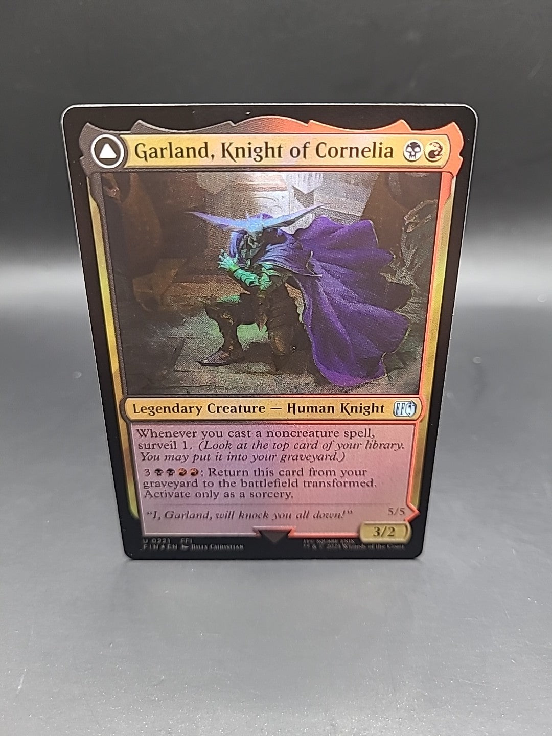 MTG U 0221 Garland, Knight of Cornelia / Chaos, the Endless [Foil] Final Fantasy