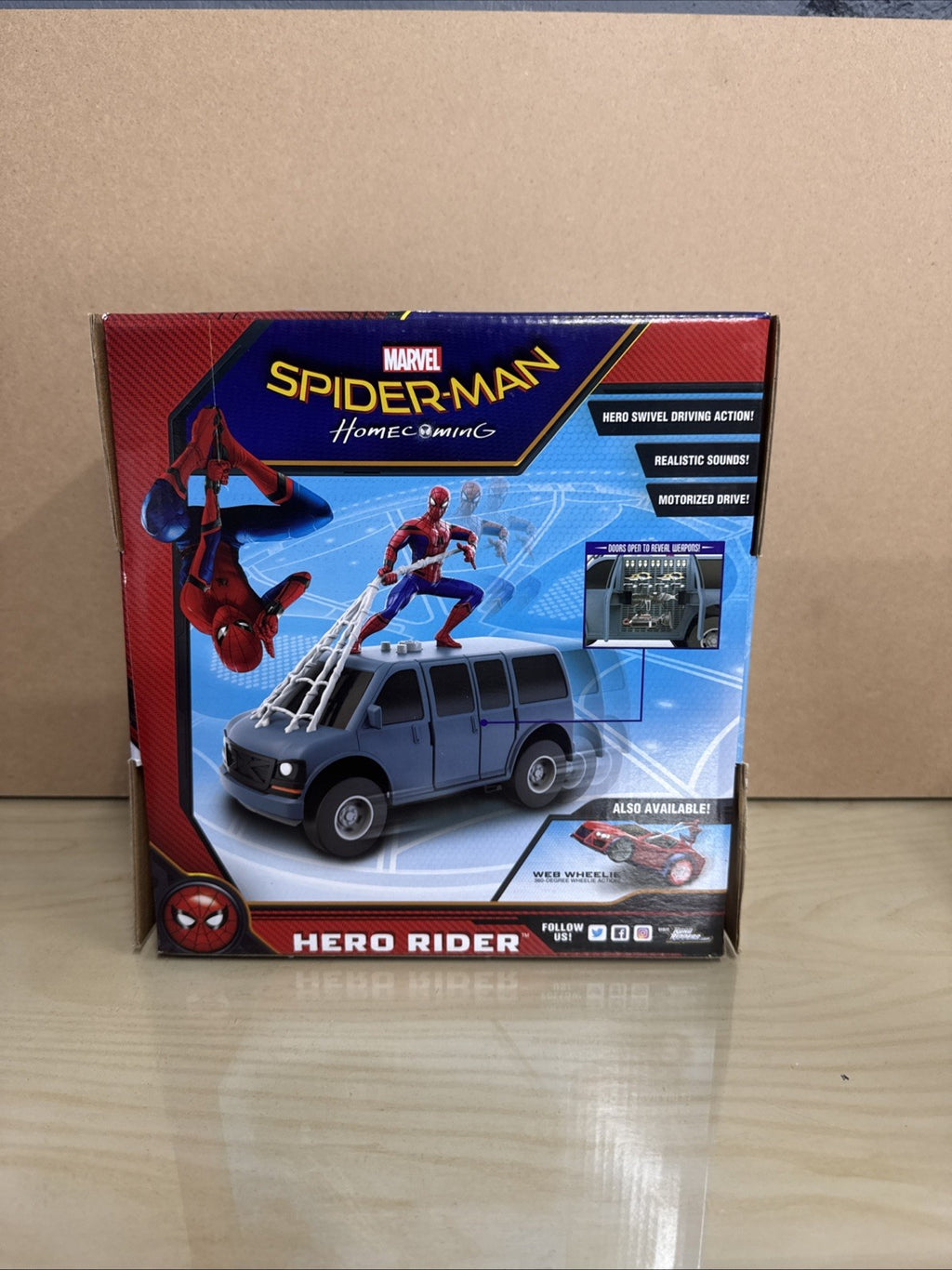 Marvel Hero Rider Road Rippers Spider-Man Vehicle with Sound