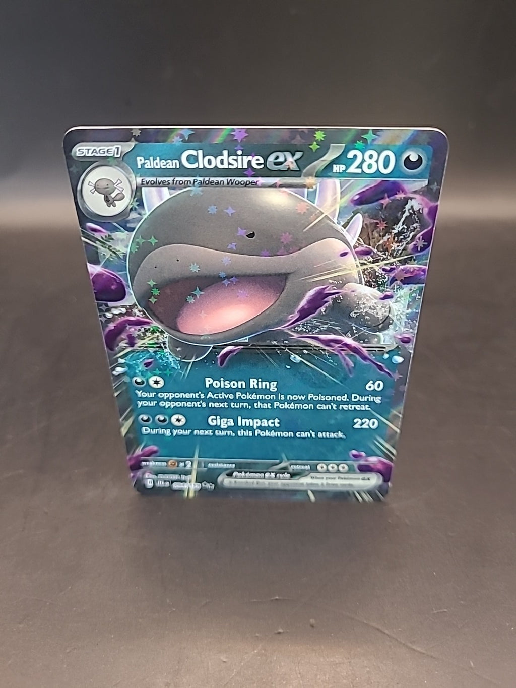 Pokemon Card Paldean Clodsire Ex 094/159 Adventures Together Holo