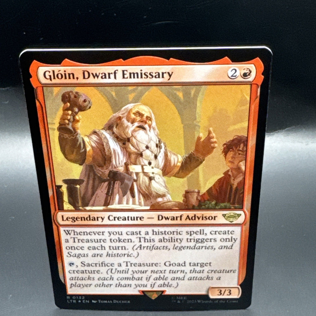 MTG Gloin, Dwarf Emissary LotR Tales of Middle-earth 0360 Foil