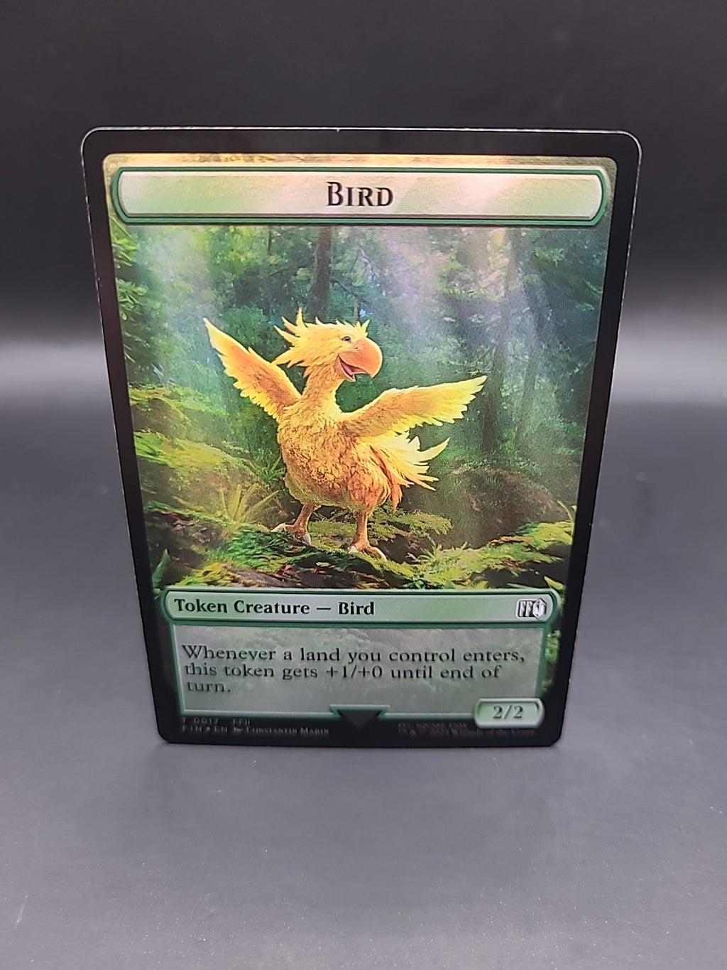 MTG Magic the Gathering FIN Final Fantasy T 0017/T0015 Foil Token Bird Wizard