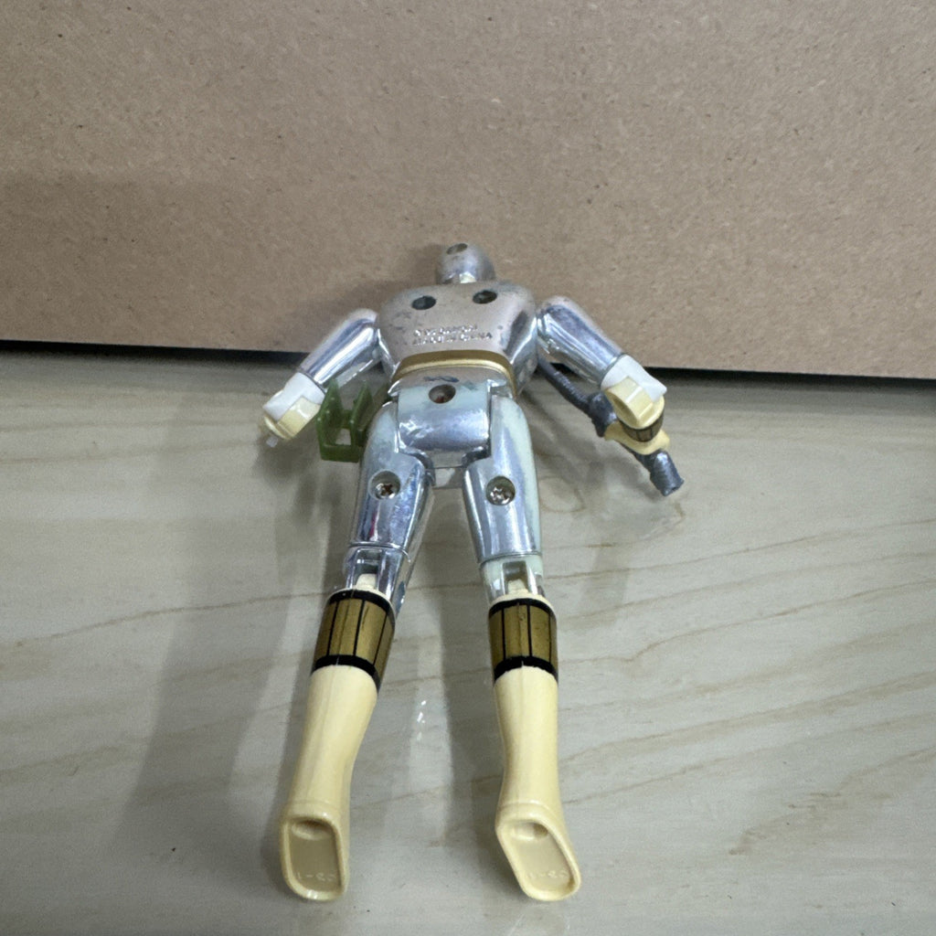 1995 Bandai Power Rangers Metallic Chrome White Ranger 5.5" Movie Action Figure