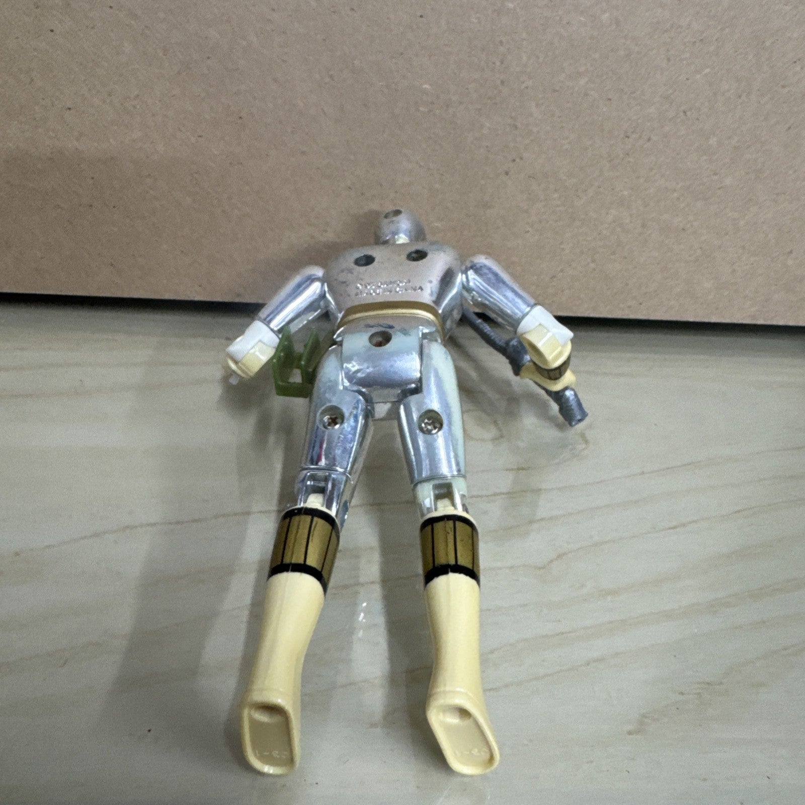 1995 Bandai Power Rangers Metallic Chrome White Ranger 5.5" Movie Action Figure