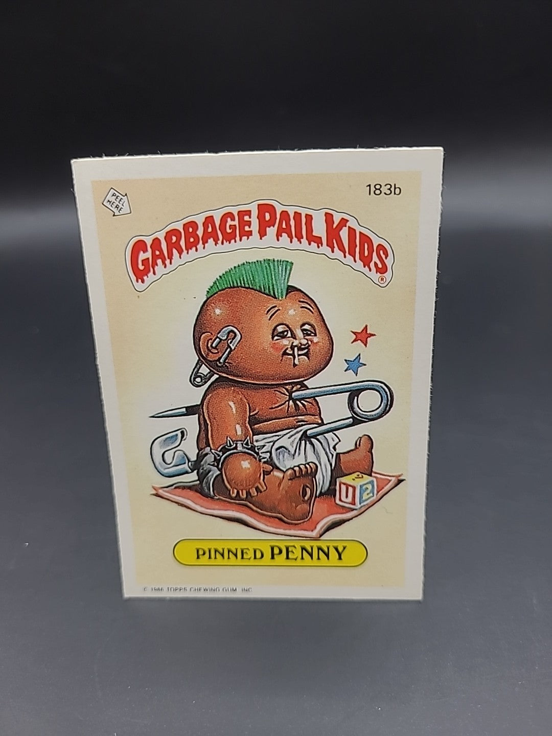 Garbage Pail Kids Topps 1986 Original Series 5 Pinned Penny 183b